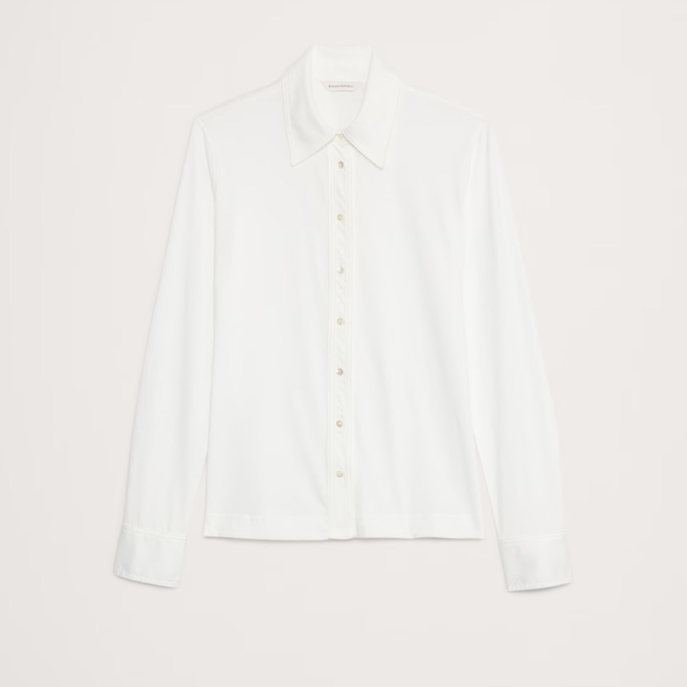Banana Republic Ivory Button-Up Shirt